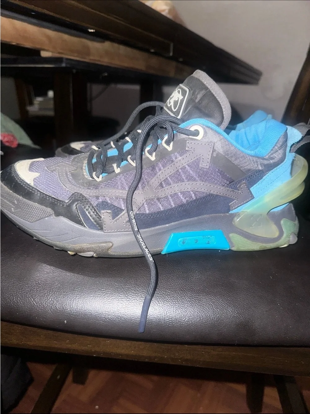 Off-white original Gray and Blue sneakers